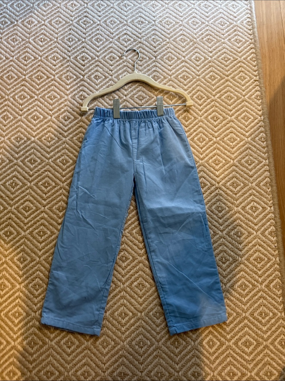 Cecil and Lou Elastic Waist Corduroy Blue Pants
